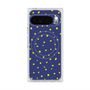 プレミアムスクエアケース with Pixelsnap［ Drawing Dot - Navy ］