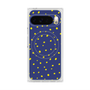 プレミアムスクエアケース with Pixelsnap［ Drawing Dot - Navy ］