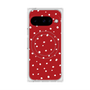 プレミアムスクエアケース with Pixelsnap［ Drawing Dot - Red ］