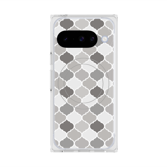 プレミアムスクエアケース with Pixelsnap［ Moroccan1 color - Gray ］