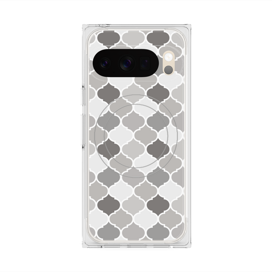 プレミアムスクエアケース with Pixelsnap［ Moroccan1 color - Gray ］