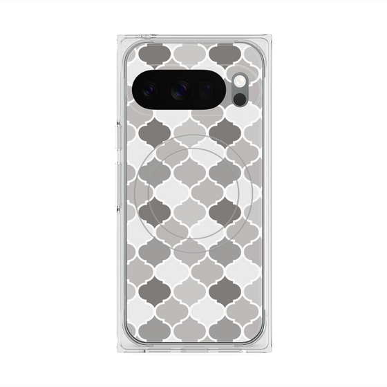 プレミアムスクエアケース with Pixelsnap［ Moroccan1 color - Gray ］