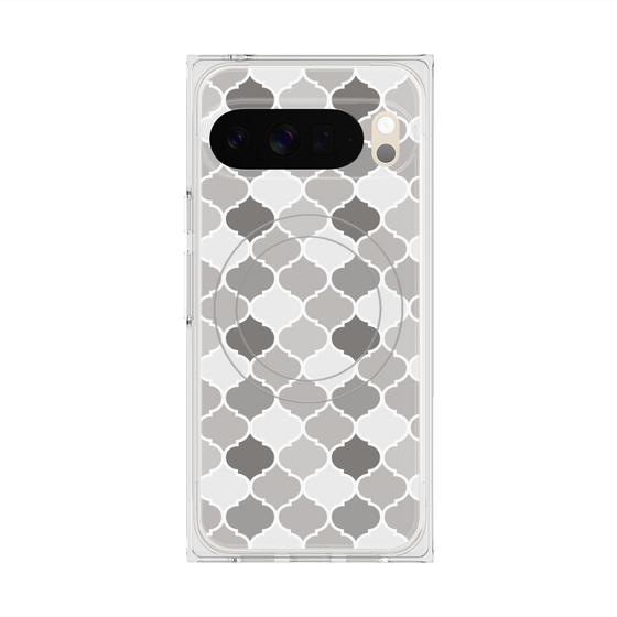 プレミアムスクエアケース with Pixelsnap［ Moroccan1 color - Gray ］