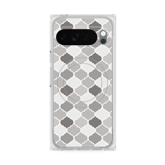 プレミアムスクエアケース with Pixelsnap［ Moroccan1 color - Gray ］