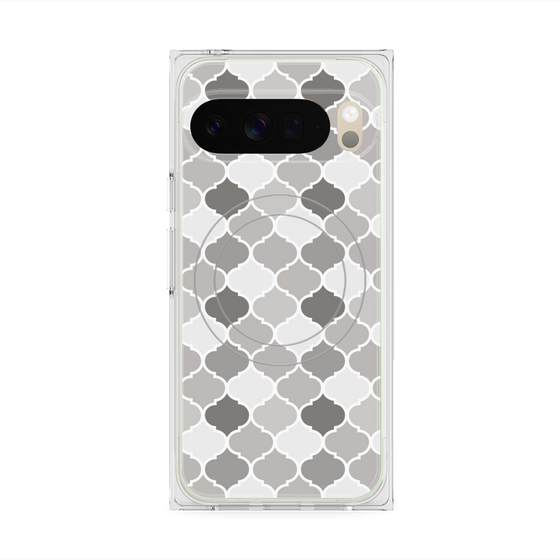 プレミアムスクエアケース with Pixelsnap［ Moroccan1 color - Gray ］