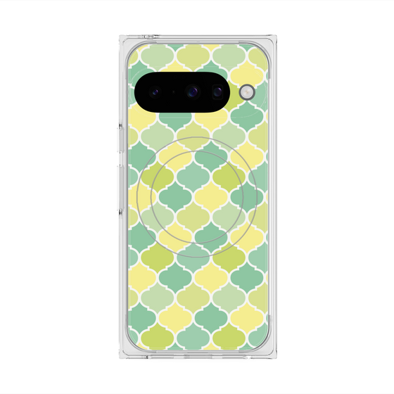 プレミアムスクエアケース with Pixelsnap［ Moroccan1 color - Green ］