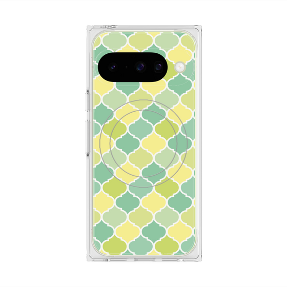 プレミアムスクエアケース with Pixelsnap［ Moroccan1 color - Green ］