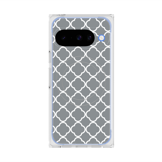 プレミアムスクエアケース with Pixelsnap［ Moroccan2 - Gray ］