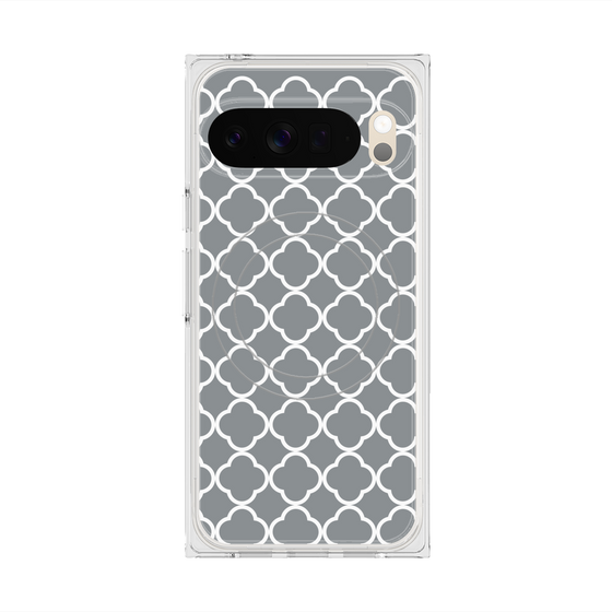 プレミアムスクエアケース with Pixelsnap［ Moroccan2 - Gray ］