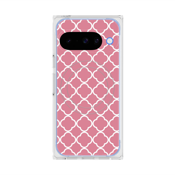 プレミアムスクエアケース with Pixelsnap［ Moroccan2 - Pink ］