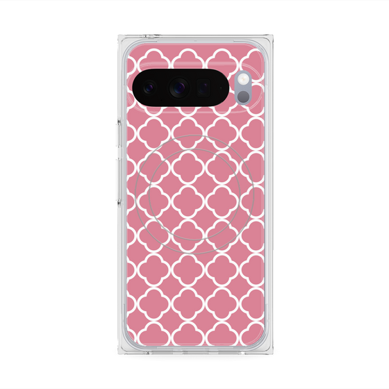 プレミアムスクエアケース with Pixelsnap［ Moroccan2 - Pink ］