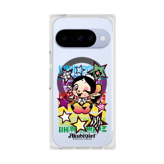 プレミアムスクエアケース with Pixelsnap［ アクビガール - スター ］
