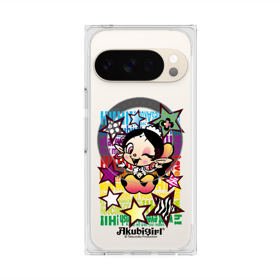 プレミアムスクエアケース with Pixelsnap［ アクビガール - スター ］