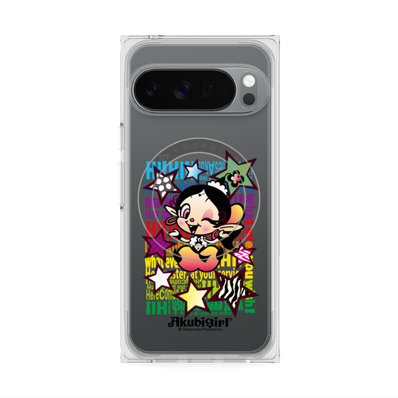 プレミアムスクエアケース with Pixelsnap［ アクビガール - スター ］