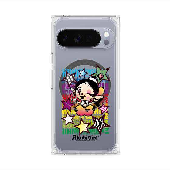 プレミアムスクエアケース with Pixelsnap［ アクビガール - スター ］