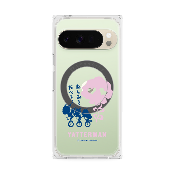 プレミアムスクエアケース with Pixelsnap［ ドロンジョ - おしおきだべぇ～ - Clear ］