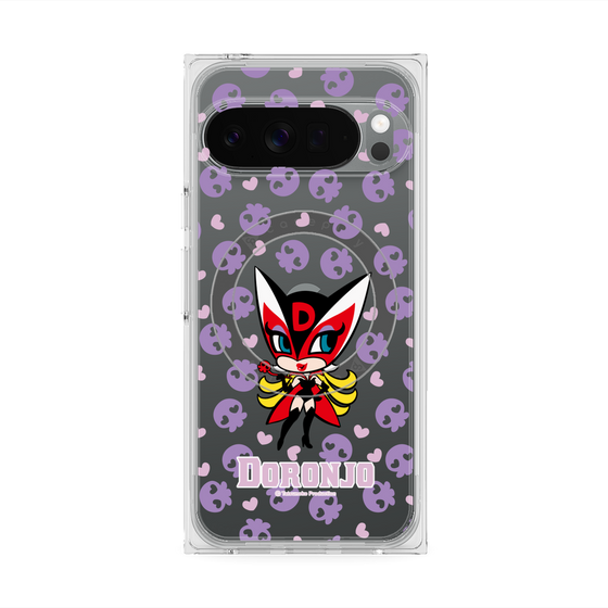 プレミアムスクエアケース with Pixelsnap［ ドロンジョ - ミニキャラ - Purple ］