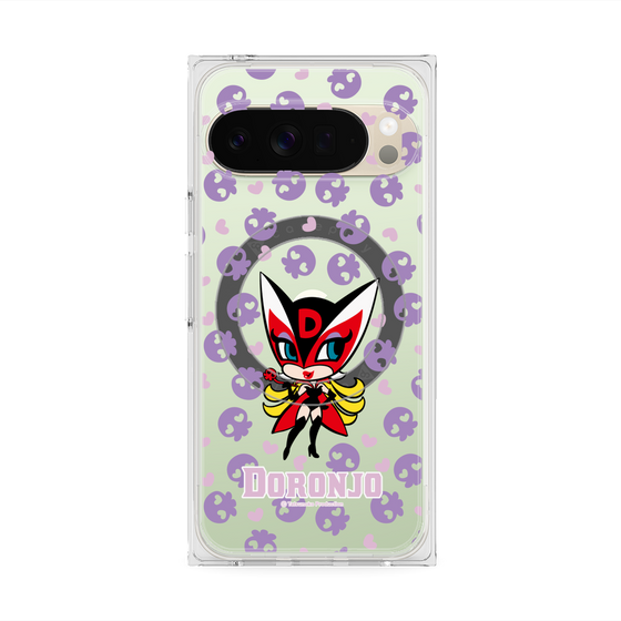 プレミアムスクエアケース with Pixelsnap［ ドロンジョ - ミニキャラ - Purple ］