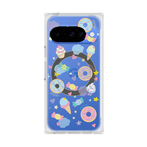 プレミアムスクエアケース with Pixelsnap［ オリジナル - SWEETS ］