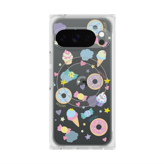 プレミアムスクエアケース with Pixelsnap［ オリジナル - SWEETS ］
