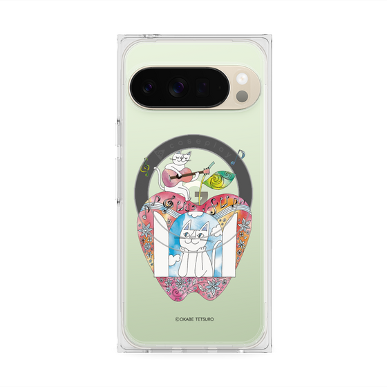 プレミアムスクエアケース with Pixelsnap［ おかべてつろう - きみの心が聴こえてくるよ ］