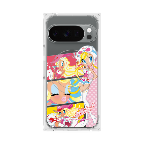 プレミアムスクエアケース with Pixelsnap［ マッハガール - コミック風 ］