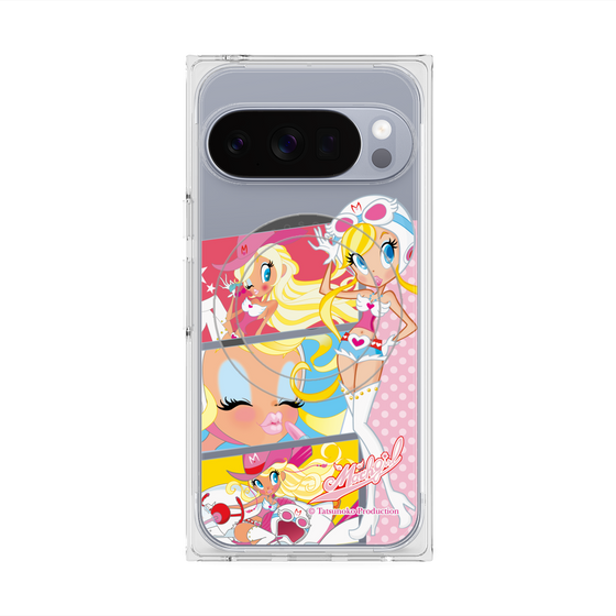 プレミアムスクエアケース with Pixelsnap［ マッハガール - コミック風 ］