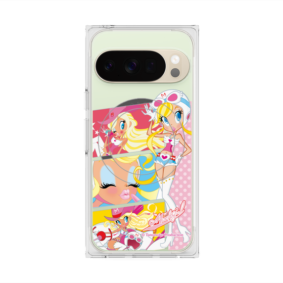プレミアムスクエアケース with Pixelsnap［ マッハガール - コミック風 ］
