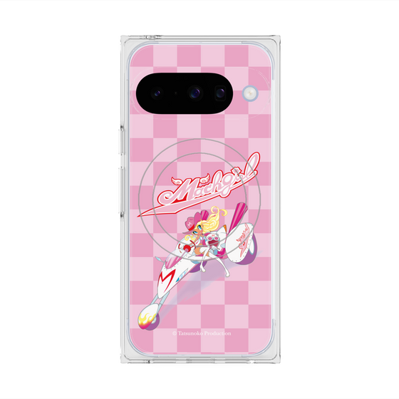 プレミアムスクエアケース with Pixelsnap［ マッハガール - チェック ］