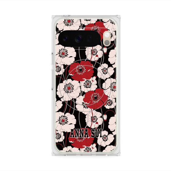 プレミアムスクエアケース with Pixelsnap［ ANNA SUI - ポピー ］