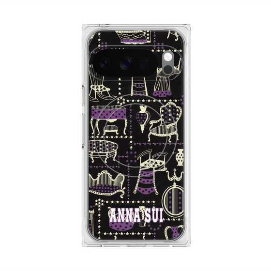 プレミアムスクエアケース with Pixelsnap［ ANNA SUI - チェア ］