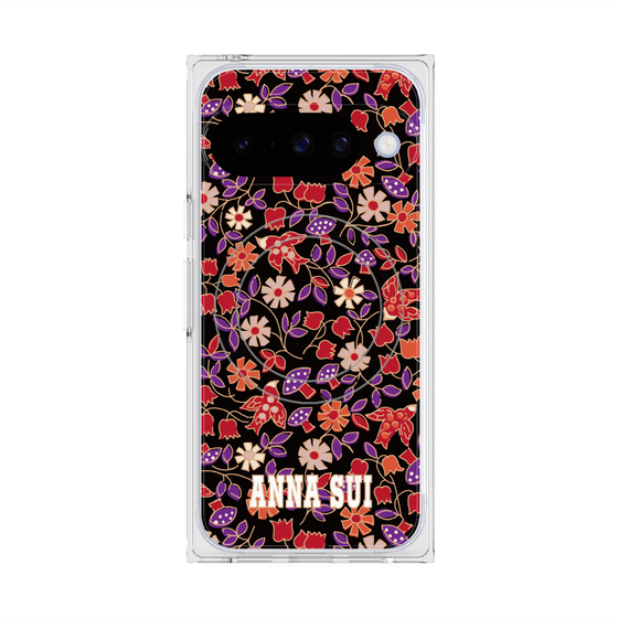 プレミアムスクエアケース with Pixelsnap［ ANNA SUI - ワイルドフラワー ］