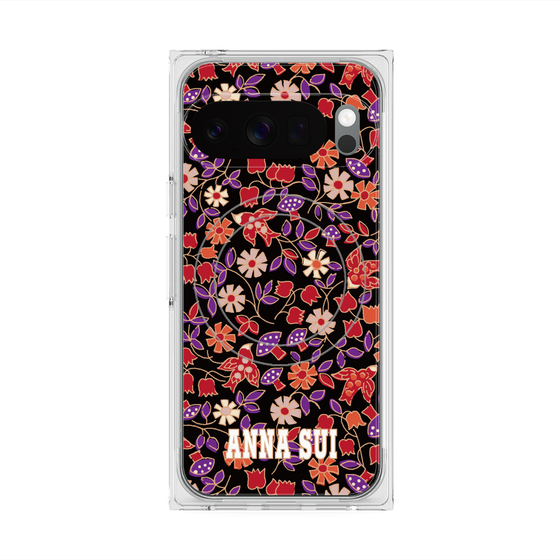 プレミアムスクエアケース with Pixelsnap［ ANNA SUI - ワイルドフラワー ］