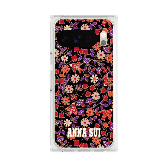 プレミアムスクエアケース with Pixelsnap［ ANNA SUI - ワイルドフラワー ］