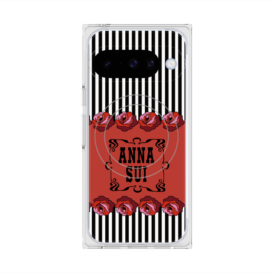 プレミアムスクエアケース with Pixelsnap［ ANNA SUI - ローズ ］