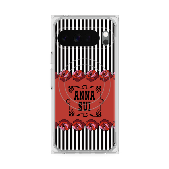 プレミアムスクエアケース with Pixelsnap［ ANNA SUI - ローズ ］