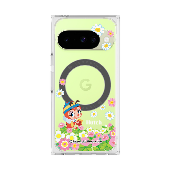 プレミアムスクエアケース with Pixelsnap［ 昆虫物語 みなしごハッチ - 花 ］
