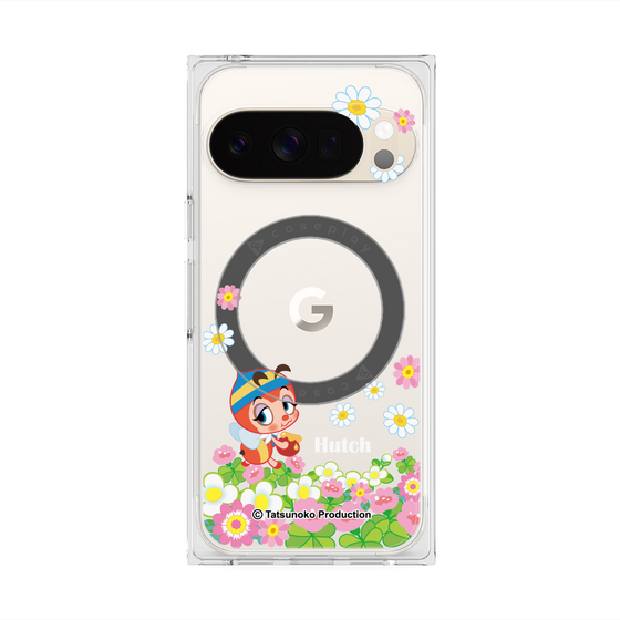 プレミアムスクエアケース with Pixelsnap［ 昆虫物語 みなしごハッチ - 花 ］