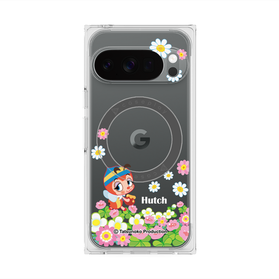 プレミアムスクエアケース with Pixelsnap［ 昆虫物語 みなしごハッチ - 花 ］