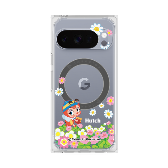 プレミアムスクエアケース with Pixelsnap［ 昆虫物語 みなしごハッチ - 花 ］