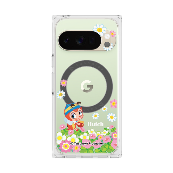 プレミアムスクエアケース with Pixelsnap［ 昆虫物語 みなしごハッチ - 花 ］
