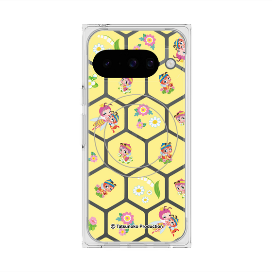 プレミアムスクエアケース with Pixelsnap［ 昆虫物語 みなしごハッチ - ハニカム ］