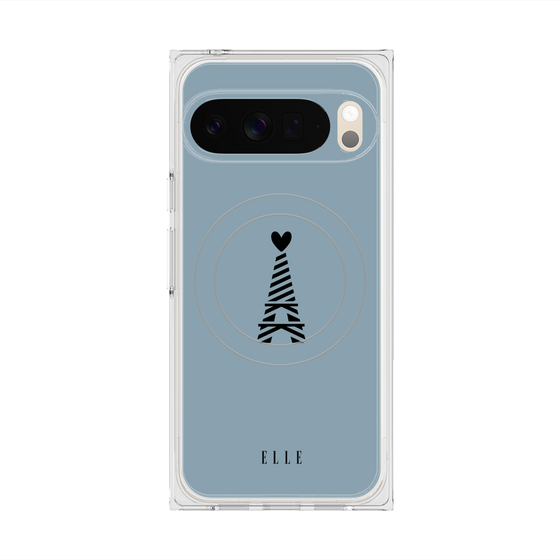 プレミアムスクエアケース with Pixelsnap［ ELLE - エッフェル塔 ］