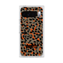 プレミアムスクエアケース with Pixelsnap［ ELLEgirl - レオパード - Brown ］