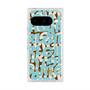 プレミアムスクエアケース with Pixelsnap［ ELLEgirl - ミックスロゴ - Pale blue ］