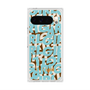 プレミアムスクエアケース with Pixelsnap［ ELLEgirl - ミックスロゴ - Pale blue ］