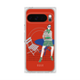プレミアムスクエアケース with Pixelsnap［ ELLE - パリジェンヌ - レッド ］