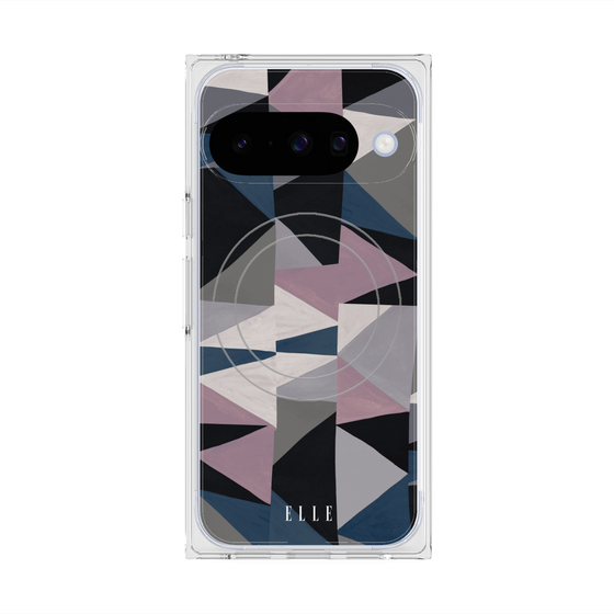 プレミアムスクエアケース with Pixelsnap［ ELLE - ペイント ］
