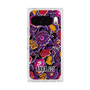 プレミアムスクエアケース with Pixelsnap［ ANNA SUI - ガーデンフワラー - マゼンタ ］