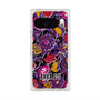 プレミアムスクエアケース with Pixelsnap［ ANNA SUI - ガーデンフワラー - マゼンタ ］